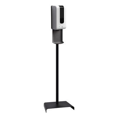 Automatic Hand Sanitizer Dispenser with Floor Stand and Tray, 1,200 mL, 13 x 11.4 x 51.63, White/Gray Automatic Hand Sanitizer Dispenser with Floor Stand and Tray, 1,200 mL, 13 x 11.4 x 51.63, White/Gray