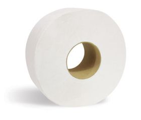 Affex JRT1M2 Jumbo Roll Bath Tissue, 2 ply, White, 3.5"x1000',  Sheets/Roll, 12 Rolls/Case
