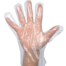Poly Gloves, Clear, Large, 500/bx 20/cs