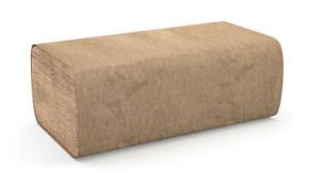Cascades PRO H165 Select Folded Towel, Singlefold, Natural, 9 1/8 x 10 1/4, 250/Pack, 4000/Carton