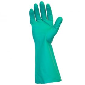 15 MIL Green Flock Line Nitrile 12dz/cs