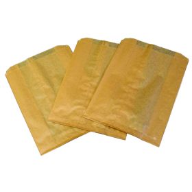 Hospeco KL - Kraft Waxed Feminine Hygiene Napkin Receptacle Disposal Liner Bags with Gusset 500/cs