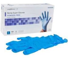 The Safety Zone 3 Mil, Blue Powder Free Light-weight Nitrile, 100/BX 10BX/CS, MD