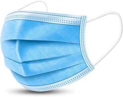 Disposable Protective Face Mask, 3 ply, earloop, 50/Box